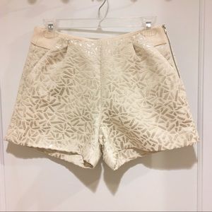 ⭐️ Deby Debo Tweed Brocade Metallic High Waist Shorts